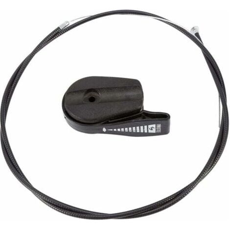 Cavo acceleratore per tosaerba universale da 65'' Kit di controllo del cavo acceleratore di ricambio per kit maniglia tosaerba Parti per tosaerba GXV160 (nero)--TRIM (1/4)