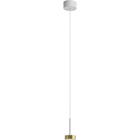 Hole Sospensione LED 7W 38° 3000K CRI90 in Alluminio Bianco/Oro, Lampada a sospensione per illuminazione d'accento - Rossini Group (1/5)