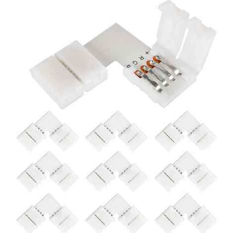 LED Strip Connector LED Strip Connector L Shape 4 Pin 10mm (1/5)
