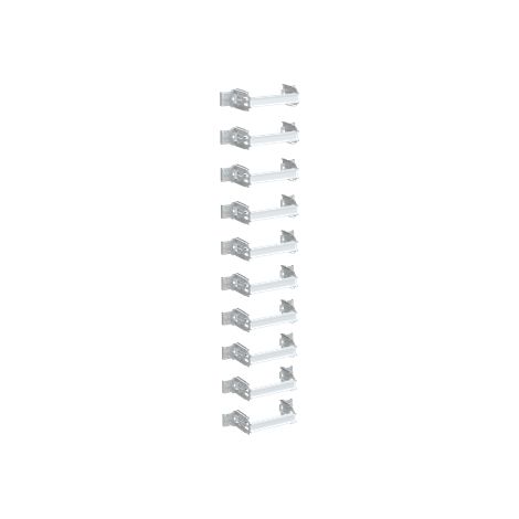 SPEE Combi-Double Rail DIN Ajustable pour Plastron Modulaire L400 (Pack 10pcs) 1SZE980150B0160 ABB QAD0110P1 (1/3)