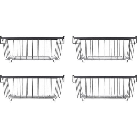 Aufbewahrungskörbe für Gefriertruhen, 4er-Set, Draht-Lebensmittelorganisatoren für Kühlschrank/Gefrierschrank (1/5)