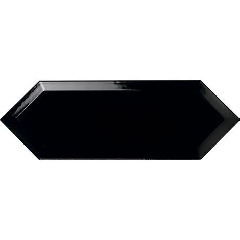 Carrelage hexagonal Plato noir Brillant 10x30 cm (1/2)
