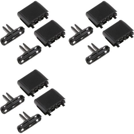 Kit di riparazione da 6 pezzi per clip di fissaggio delle bocchette di ventilazione dell'aria condizionata della console centrale del Prado LC150 (modelli 2010-2017).