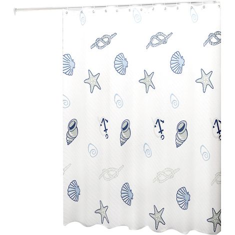 Rideau de Douche Style Moderne - Effet de Teinture Dégrader - Imperméable - Accessoire Décoratif de Salle de Bain (1/5)