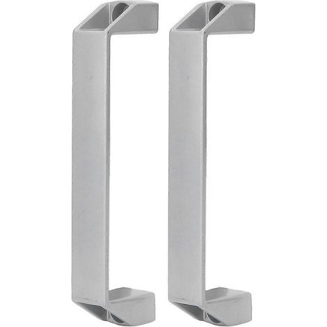 2 poignées de porte, entraxe de 180 mm, alliage d'aluminium haute résistance, poignées de meuble, poignées de portail modernes (1/4)