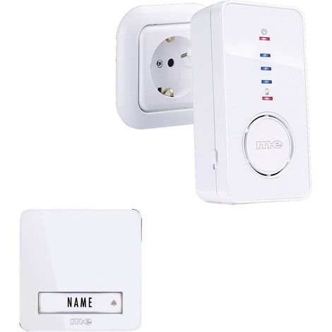 Set complet pour Sonnette sans fil m-e modern-electronics 41098 100 m blanc X97658 (1/2)