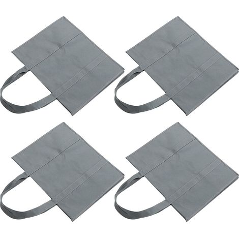 4 Pièces Cabas Réutilisable en Tissu Non Tissé, Léger (1/5)