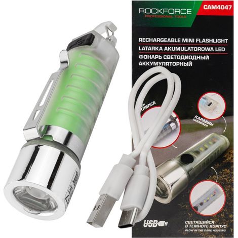 Mini torcia LED ricaricabile 6 in 1 USB-C 100 lm 500 mAh (1/5)