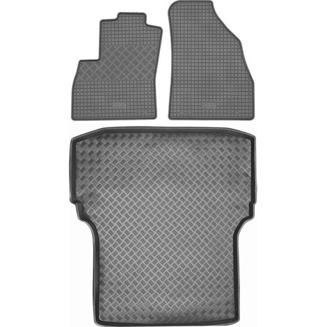 Set di tappetini in gomma per auto e tappetino per bagagliaio per Fiat Fiorino VAN dal 2007 al 2017. (1/5)