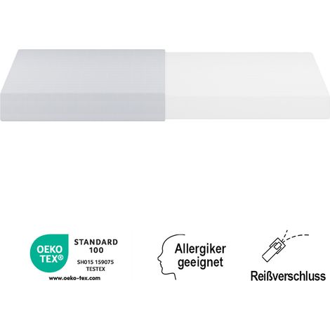Matelas Confortable Couvre-Lit avec Particules Antidérapantes et Poignées Ergonomique Respirant et Durable Dureté H3 - Certifié Oeko-Tex 90x200cm (1/5)