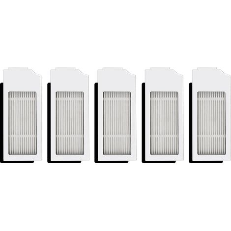 (5 Stück) N20 Plus Weiß HEPA Filter Kompatibel mit ECOVACS DEEBOT N20 Plus/ N20 Pro Plus/ X1 Omni/X1 Omni/T10 Plus/T10 Turbo/T10 Omni, Roboter Staubsauger Filter Kit (1/5)