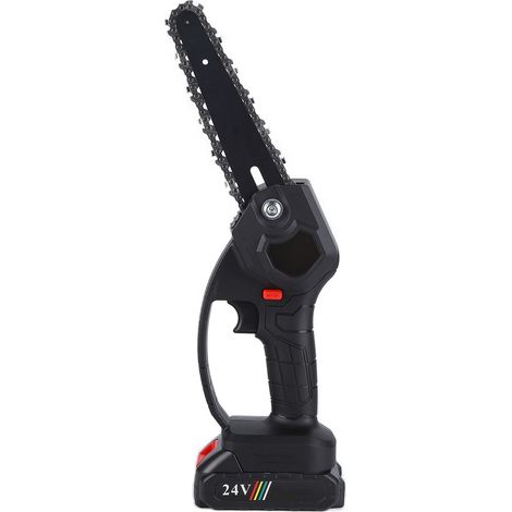 Mini tronçonneuse électrique de 15 cm (6 pouces), scie à chaîne électrique portative haute puissance rechargeable, prise UE 100-240 V (1/5)