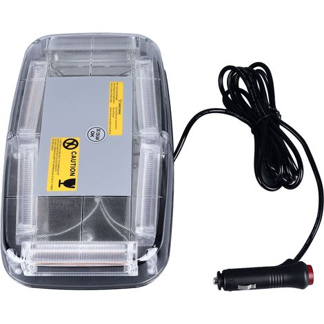 Balise lumineuse stroboscopique sur le toit, aimant clignotant d'urgence, Mini barre lumineuse pour véhicules de Construction (1/5)