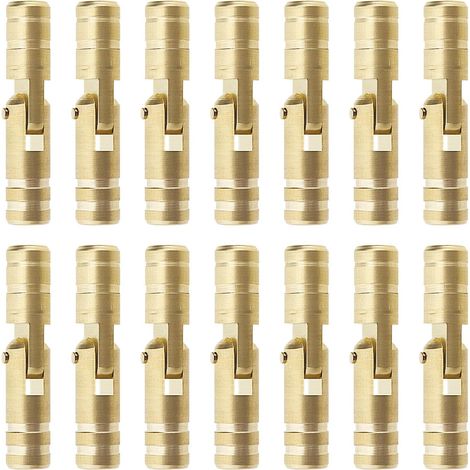 CCYKXA 30pcs Charnières Dissimulées en Laiton Cylindre Charnière Fixe Cachée Cylindrique Meubles Charnière Cachée pour Bricolage Artisanat Boîtes à Bijoux Coffrets Cadeaux (1/5)