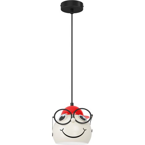 Suspension enfant Bambini Luminex visage crème E27 15W