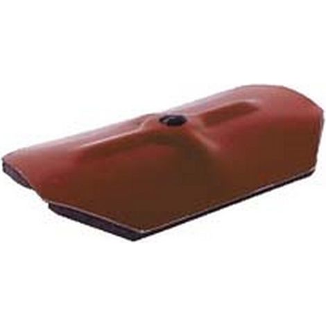400PZ CAPPELLOTO OTTAGONALE ACCIAIO PREVERNICIATO mm75x45 acciaio rosso siena RAL