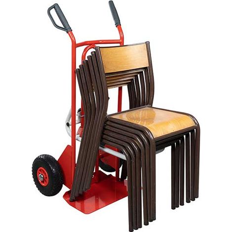 Stuhlkarre mit Handgriffen - pannensichere Räder - 810005344