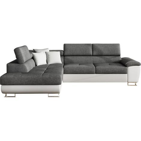 Canapé d'angle Comfivo Ruta II, Soft 017 + Lux 06 + Soft 017, Disponible, 270x202x71cm, 0