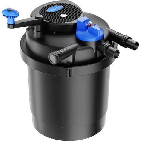 SunSun CPF-2500 Filtre de bassin à pression UVC – 11 W – pour étang jusqu’à 6000 l – 6000 l/h – Filtration biologique avec Clarificateur Stérilisateur