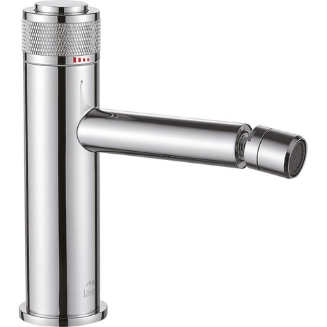 Rubinetto bidet a pavimento cromato VOLUMO con tappo (1/3)