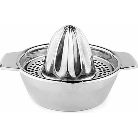 Exprimidor manual de acero inoxidable, exprimidor de naranjas de acero inoxidable, exprimidor manual de cítricos, exprimidor de cítricos de acero inoxidable para limón, utensilio de cocina, 12,25,1 cm (1/5)