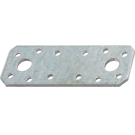 Plaque d’assemblage robuste – 96 x 35 mm – en acier galvanisé – Set de 25 pièces pour constructions fiables – Marque Alberts (1/2)