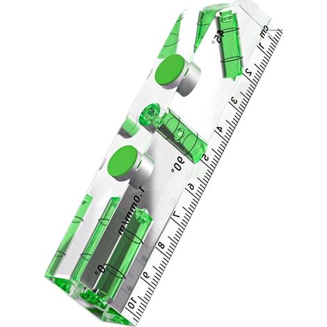 Magnetic acrylic ruler for spirit level with bubble (1/5)
