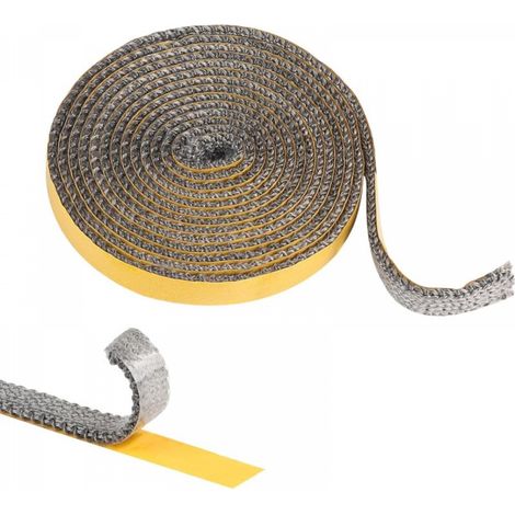 Joint Insert Cheminée, Joints Tressé Auto-adhésive pour Poêle, Joints D'étanchéité Résistante à la Chaleur (2mm x 15mm x 2.5m) (1/5)
