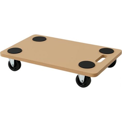 Carrello Trasporto 58x30 cm con Ruote 360° Antiscivolo – Piattaforma Portavasi, Bombole, Mobili – Alta Resistenza, Maniglia Ergonomica, Ruote Nylon – Per Casa, Ufficio, Giardino (1/5)