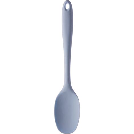 Interiors By Premier Durable Light Blue Silicone Cooking Spoon,Heat-Resistant Cooking Spoon,Non-Stick Cookware With Hanging Loop