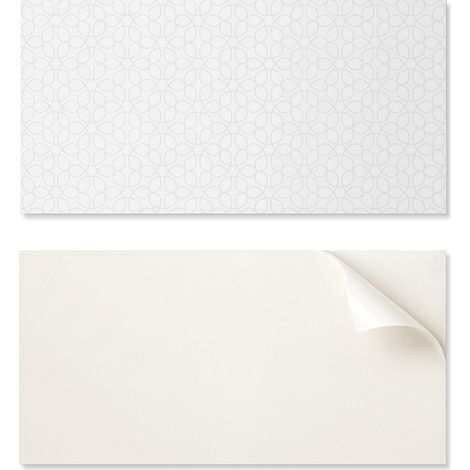 Azulejos autoadhesivos de vinilo estampados con delicado dise帽o de c铆rculos, 10x40x20 cm.