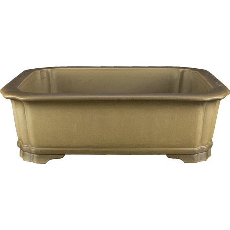 Vaso per bonsai rettangolare in gres 40,5x29,5x12 cm - SM046