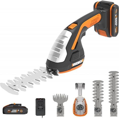 Cisaie électrique sans fil 20V Worx WG801E.91 avec batterie 20V/2Ah (1/5)