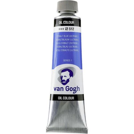 Peinture à l'huile - Van Gogh - Cobalt Blue (Ultramarine) - 40ml - Couleur intense - Pour artistes avancés