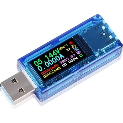 Multimètre de testeur USB 3.0 3.7-30V 0-4A Testeur de courant et de tension numérique USB Compteur Voltmètre Ampèremètre Capacité Alimentation Chargeur Détecteur Version améliorée AT35 (1/5)