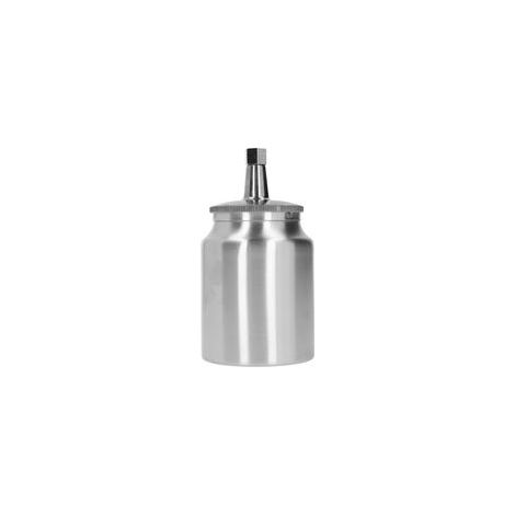 Godet en aluminium pour pistolet à peinture, 1000 ml, alimentation par aspiration, buse de 2 mm (1/5)