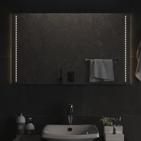 Miroir à LED Moderne - Miroir de Maquillage - pour Salle de Bain, Salon, Chambre - 100x60 cm Chic-171137 (1/5)