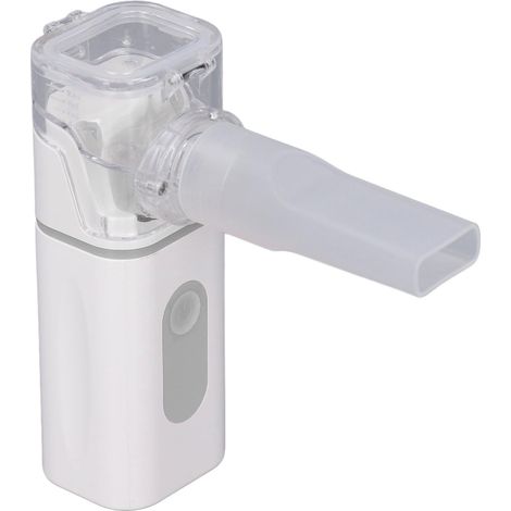 Nébuliseur portable silencieux à brume fraîche, inhalateur de vapeur, nébuliseur portatif à membrane pour adultes et enfants, idéal pour les voyages et la maison, gris (1/5)