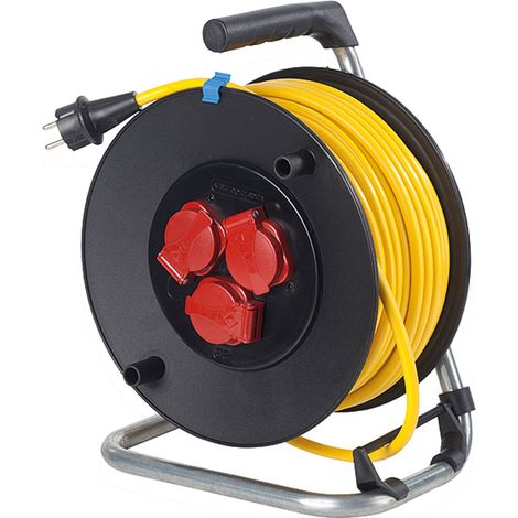 Kabeltrommel 40 m 3fach Außenbereich IP44 AT-N07V3V3-F 3G1,5