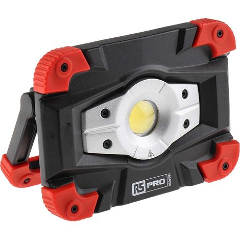 Rs Pro – Projecteur LED rechargeable pour chantier – IP65 résistant à l'eau – Aluminium léger – Éclairage puissant 1000 lumens