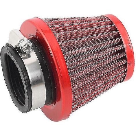 Luftansaugfilter, Universal 38mm Luftfilter Pit Bike Luftfilter Ansaugkit für Offroad-Motorrad ATV Quad Dirt Pit Bike (1 Stück, rot) (1/4)