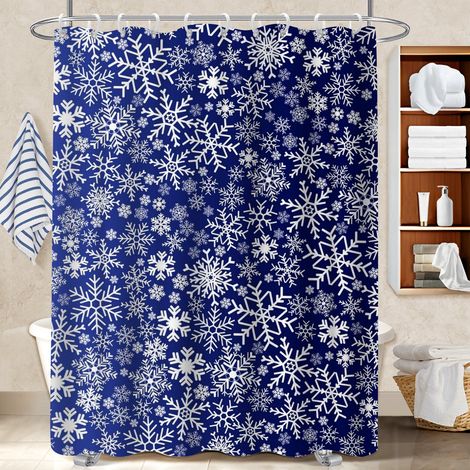 Rideau de douche imperméable en polyester 180x180 original rideau étanche pour mobi (1/5)