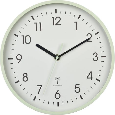 TFA Dostmann 60.3550.04 Radiocontrollato Orologio da parete 24.5 cm x 42 mm Menta (1/5)