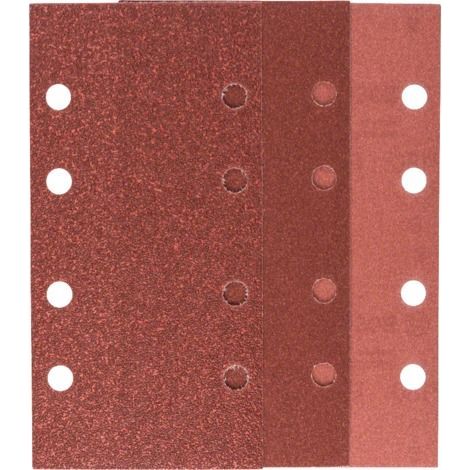 Papier abrasif Bosch 2609256A93 velcro 8 trous 93x185 mm (1/2)