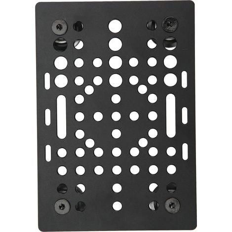 Plaque de portique en aluminium haute résistance, anodisée noire, pour imprimante 3D, guidage linéaire universel pour fraiseuse, avec 4 poulies et roulements en plastique. (1/5)
