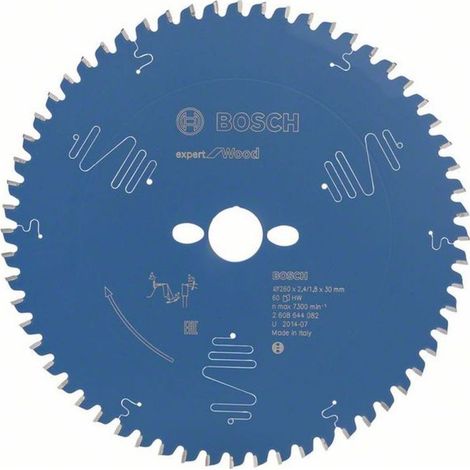 Bosch Kreissägeblatt Expert for Wood 260 x 30 x 2,4 mm, 60