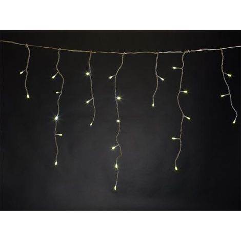 Vellight Rideau lumineux LED blanc chaud, 4 m, 144 LEDs, résistant aux intempéries, économe en énergie et enchanteur (1/4)