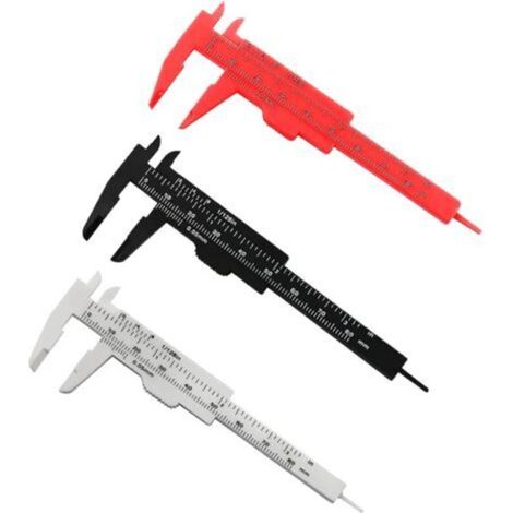 3-teiliger digitaler Präzisionsmessschieber (80 mm/3,15 Zoll) mit Doppelskala und Kunststoff-Schiebeschieber (80 mm) - Crezuo (1/4)