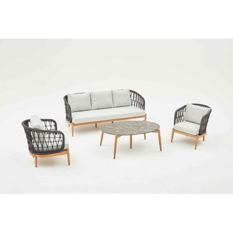 Conjunto de muebles de jardín St Raphael Crudo