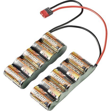 Reely Pack de batterie (NiMh) 12 V 4200 mAh Nombre de cellules: 10 side by side système d'enfichage en T X966182 (1/2)